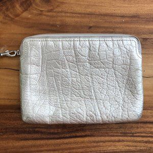 Coach gold leather clutch